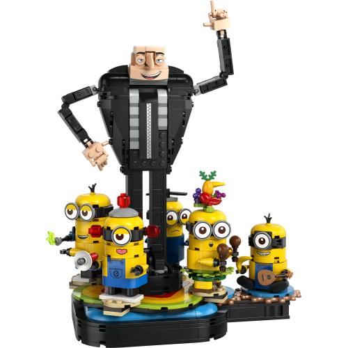 Brick-Built Gru and Minions