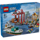 Seaside Harbor with Cargo Ship