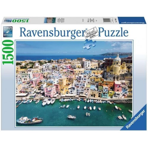 Colorful Procida, Italy -...