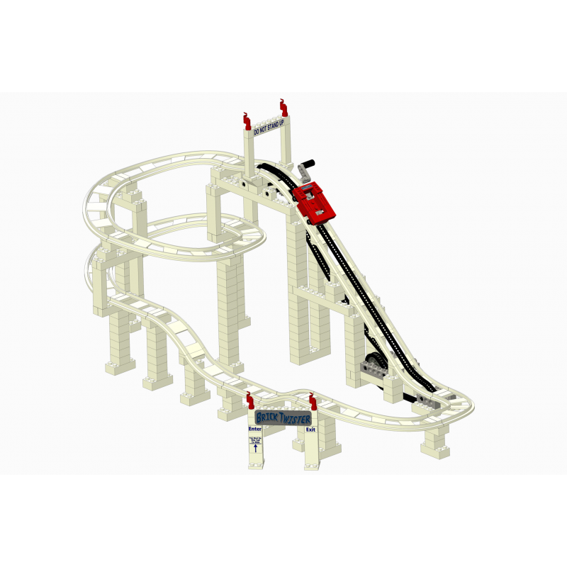 Brick Twister Deluxe Roller Coaster Set