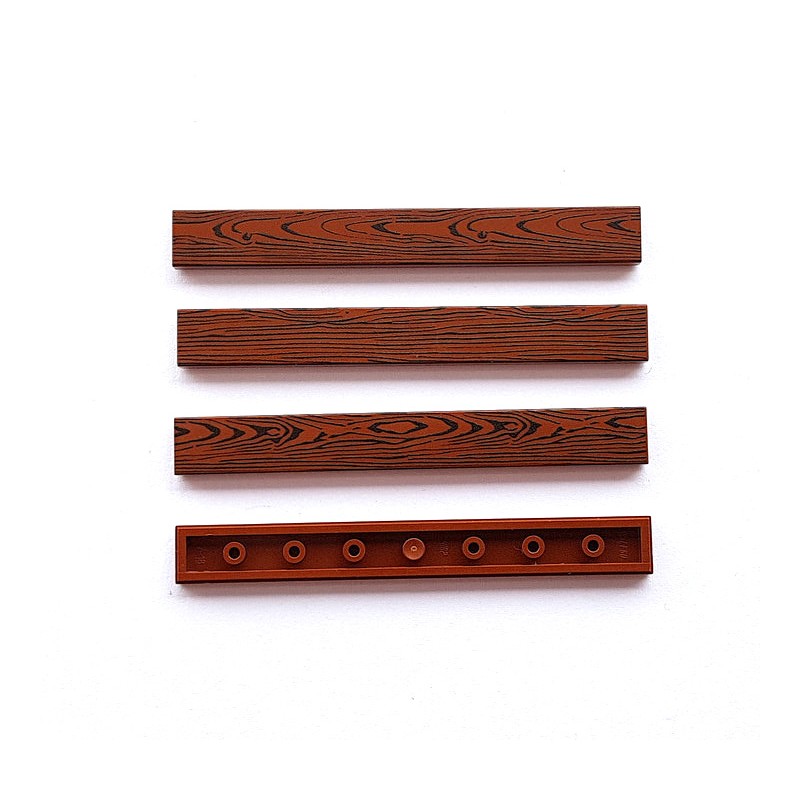 Wood tile 1x8 (reddish brown colour)