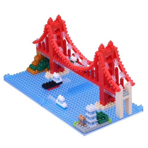 Nanoblocks Gold Gate Bridge