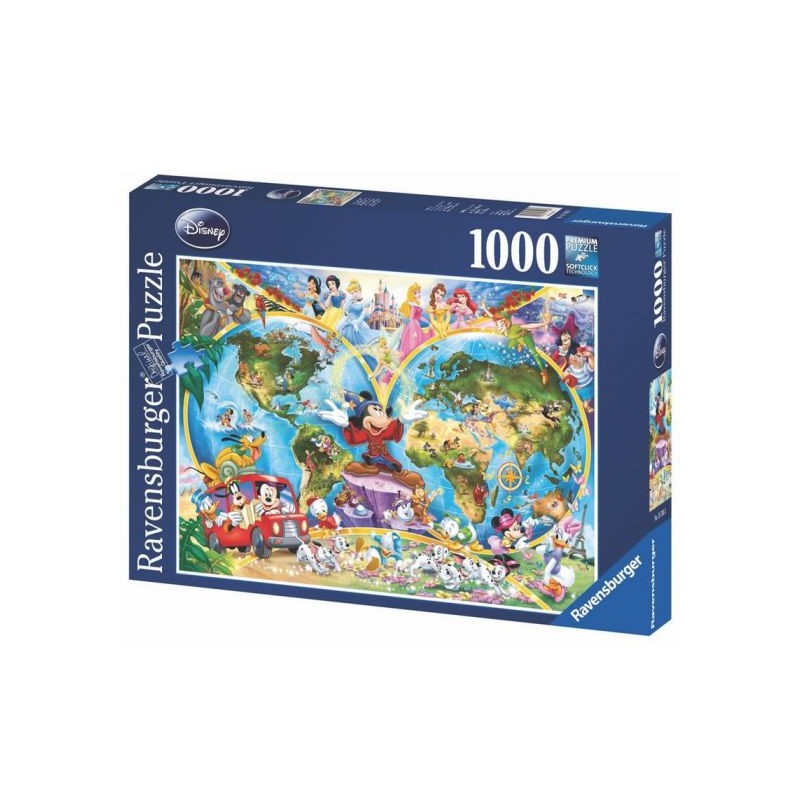 Ravensburger - Disney's World Map  1000pc Jigsaw