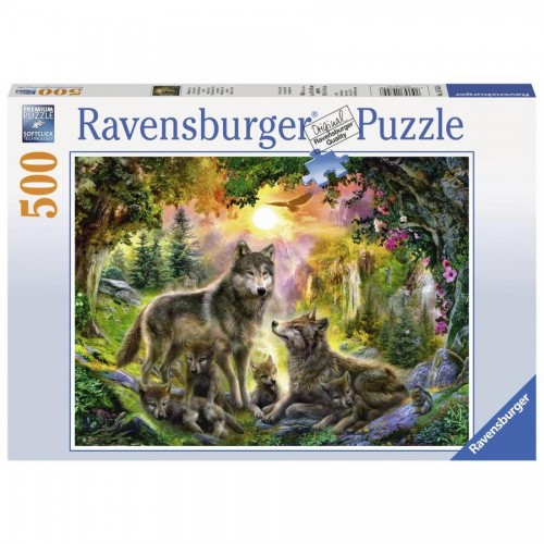 Ravensburger - Wolf Family in the Sunshine 500pc Jigsaw