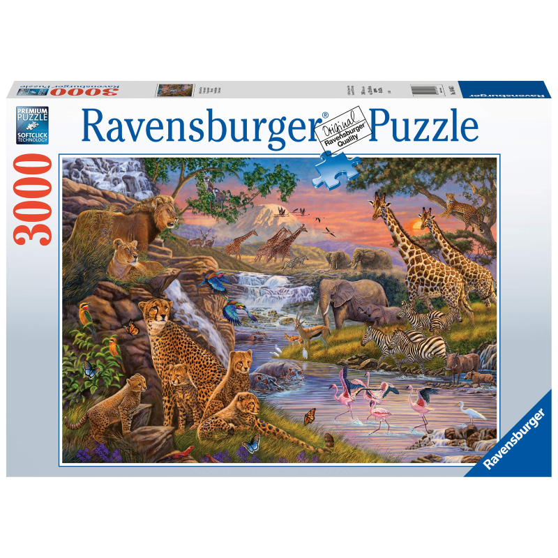 Large Puzzles, African Animal Puzzles & 3000 Piece Jigsaw Puzzle