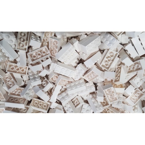 LEGO Brick 2x4 White (Qty 100)