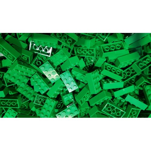 LEGO Brick 2x4 Green (Qty 100)
