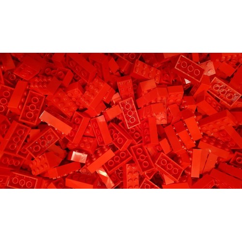 LEGO Brick 2x4 Red (Qty 100)