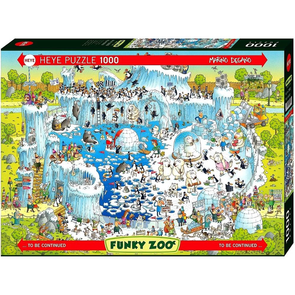 Habitat　Polar　Funky　Zoo,　Puzzle　1000pc　Heye