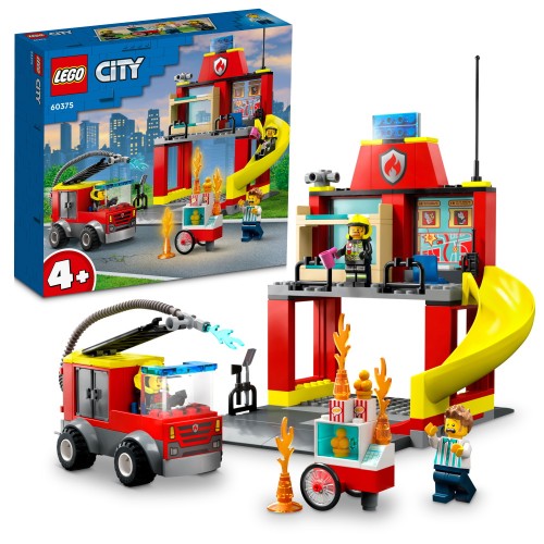 Fire Station and Fire Truck