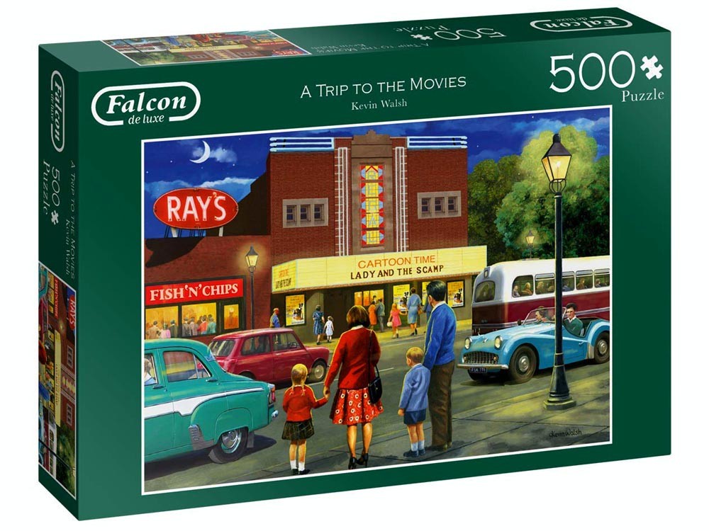 A Trip to the Movies - Falcon de luxe 500pc Puzzle
