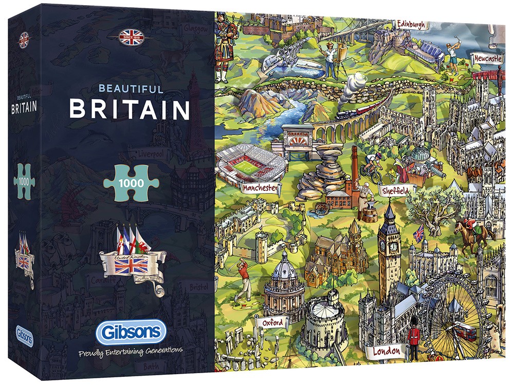 Beautiful Britain Gibsons 1000pc Puzzle