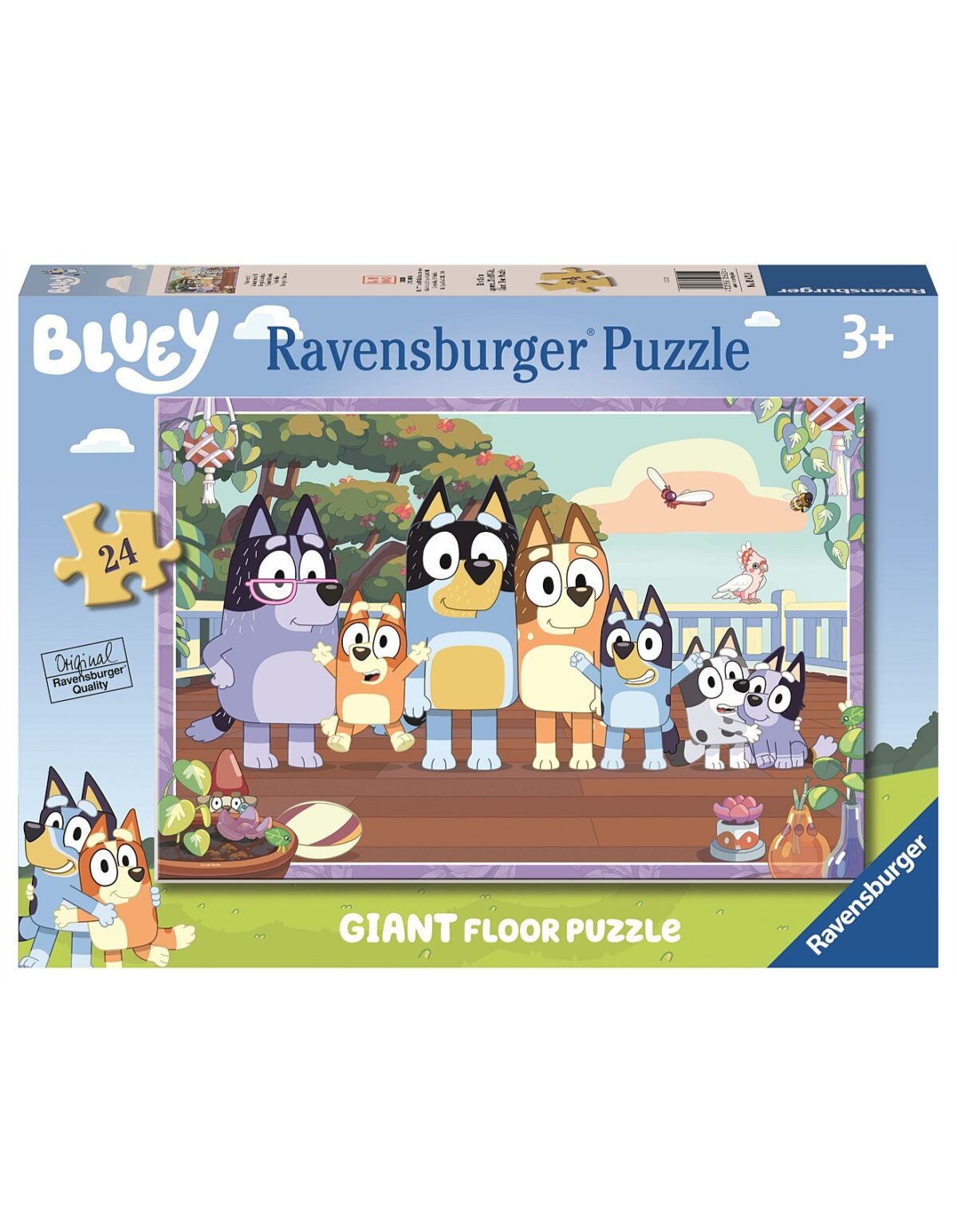 Bluey - Family Time 24 piece Giant Floor Puzzle - Ravensburger