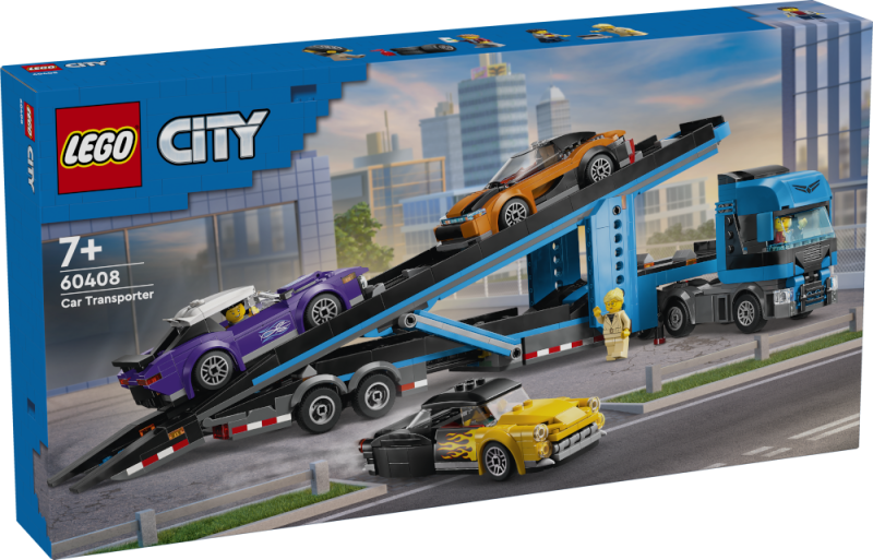 Car Transporter Truck with Sports Cars