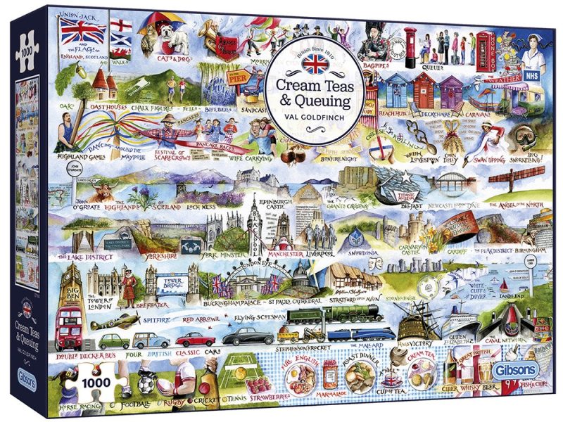 Cream Teas and  Queuing Gibsons 1000pc Puzzle