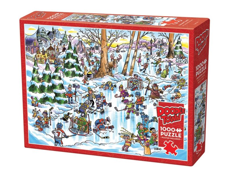 Doodletown - Hockey Town - Cobble Hill 1000pc Puzzle