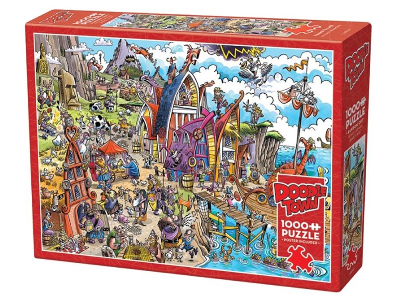 Doodletown - Viking Village - Cobble Hill 1000pc Puzzle