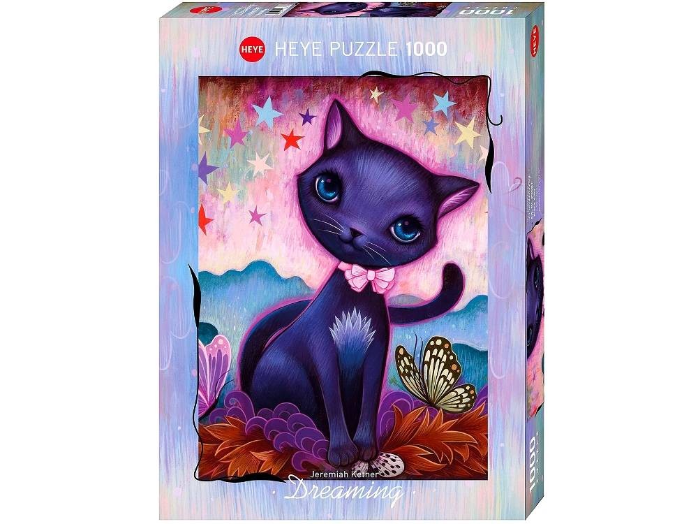 Dreaming Black Kitty 1000pc Heye Puzzle