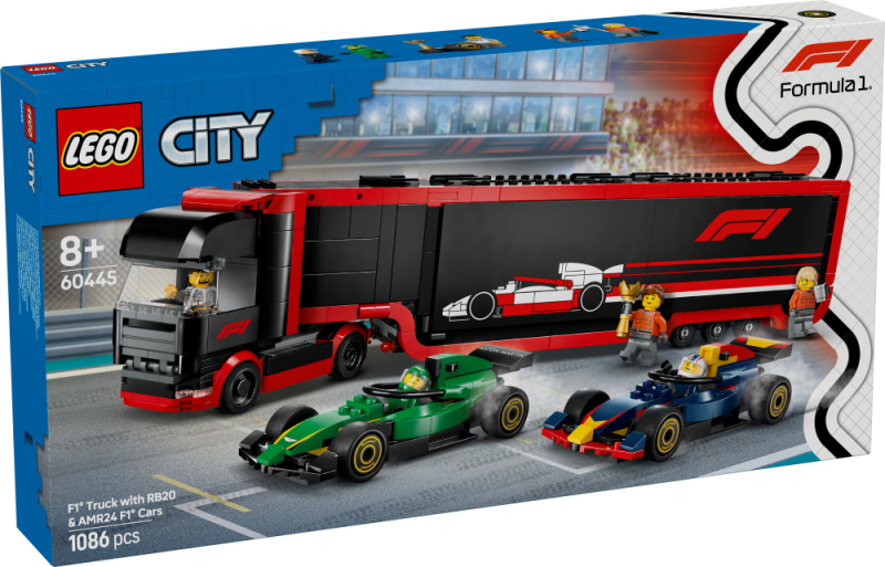 F1® Truck with RB20 & AMR24 F1® Cars