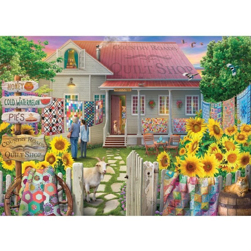 Farm & Country - Country Road Quilt Shop Holdson 1000 piece puzzle