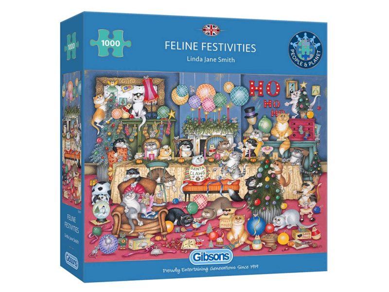 Feline Festivities - Gibsons 1000pc Puzzle