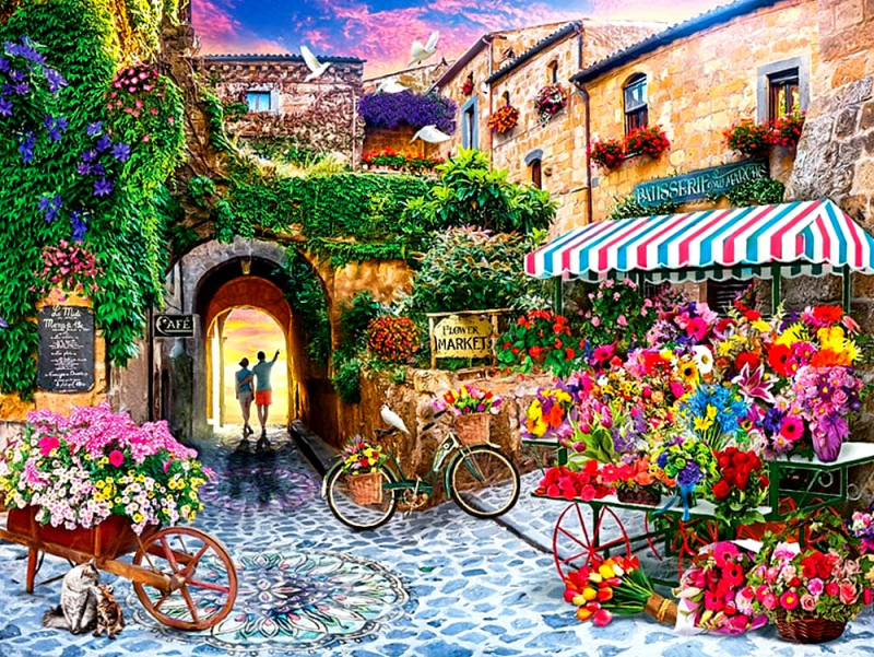 Flower Market - Anatolian  1000pc Jigsaw