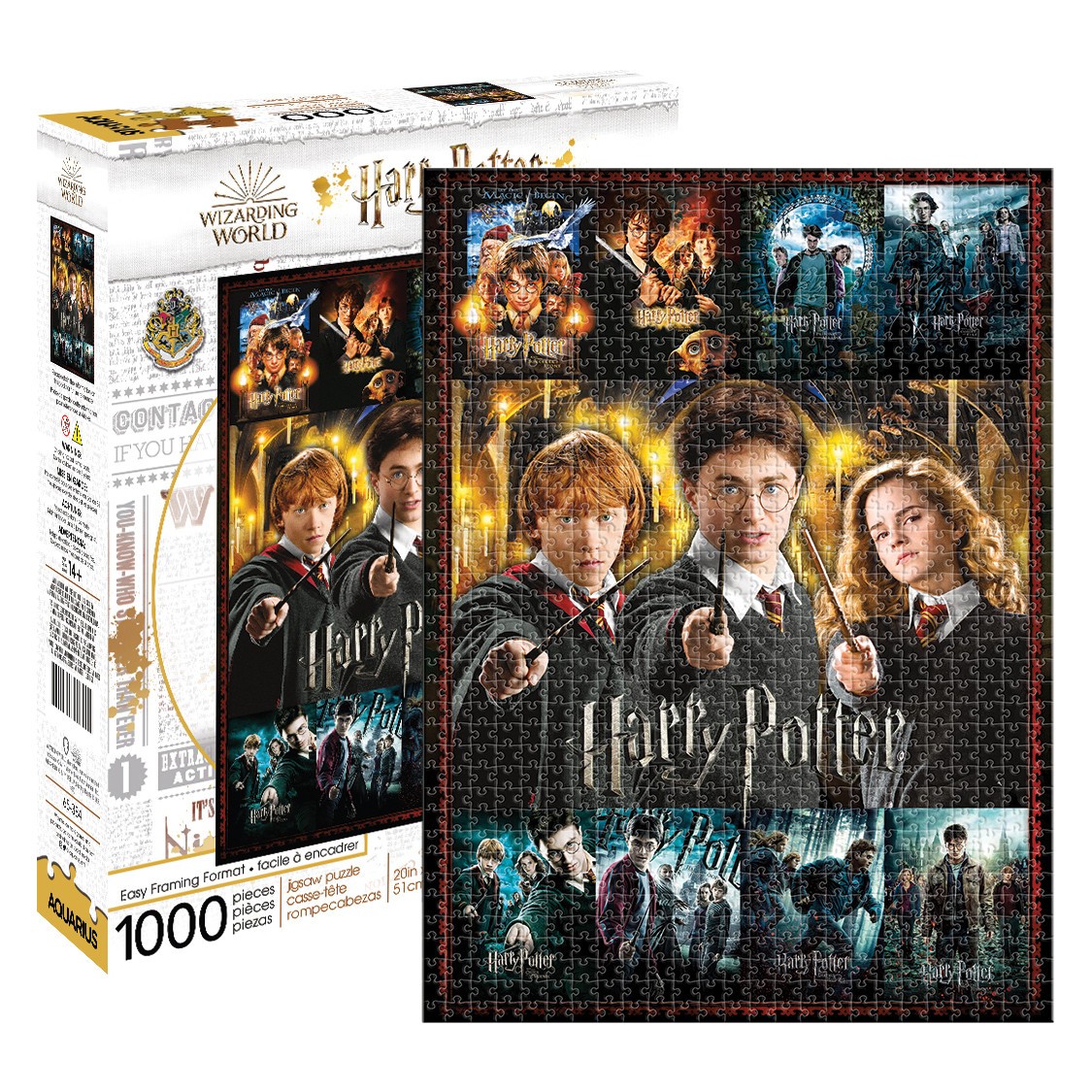 Harry Potter Movie Posters & Trio 1000 pieces Aquarius Puzzle