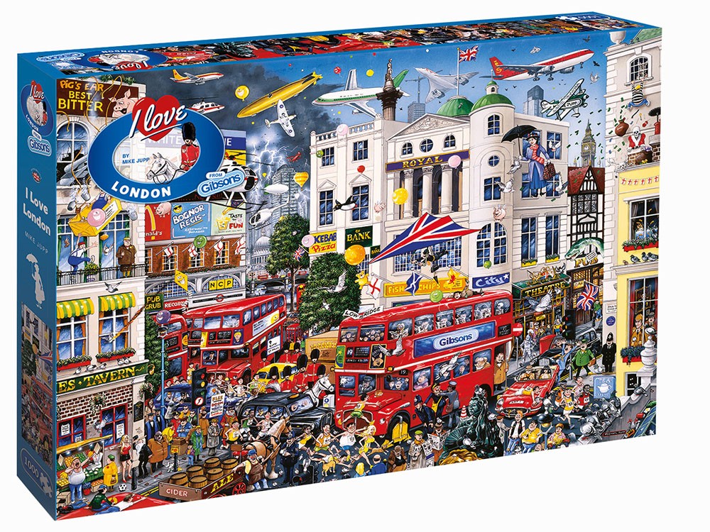 I Love London Gibsons 1000pc Puzzle