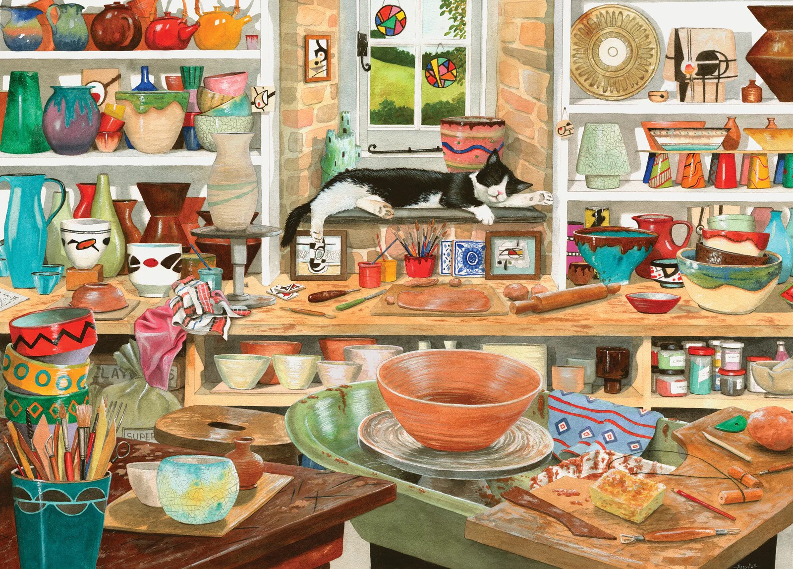 Made for you - 'Potter's Studio' Holdson 1000 piece puzzle