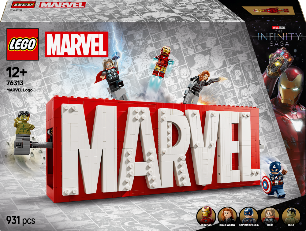 MARVEL Logo & Minifigures