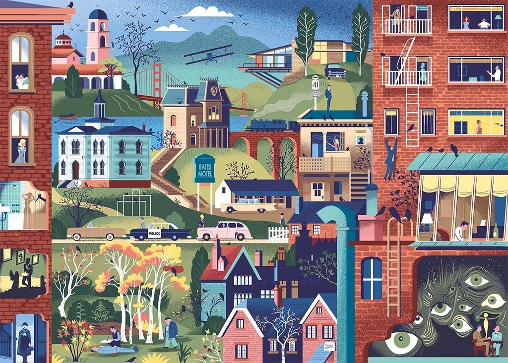 Movie Masters Hitchcock Films 1000pc Heye Puzzle