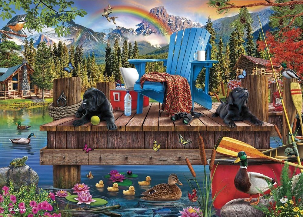 Must Love Dogs - 'Dock Dogs' Holdson 500XL piece puzzle