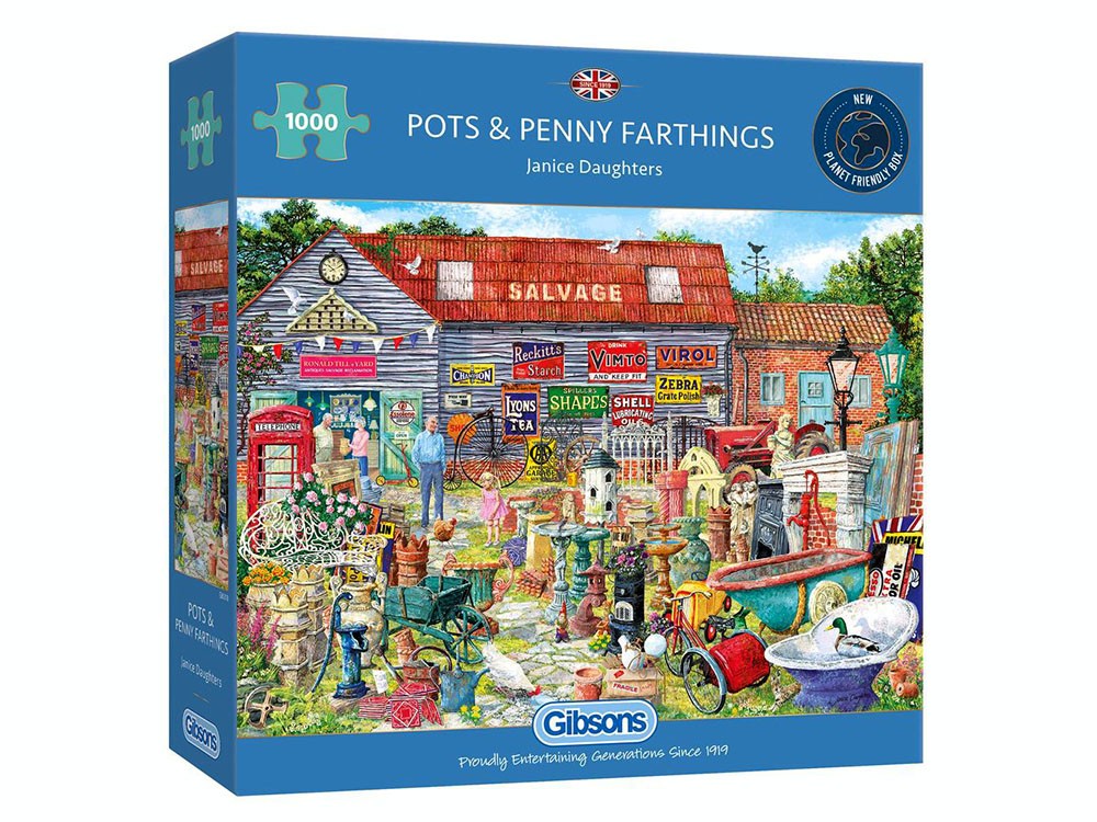 Pots and Penny Farthings 1000pc Puzzle
