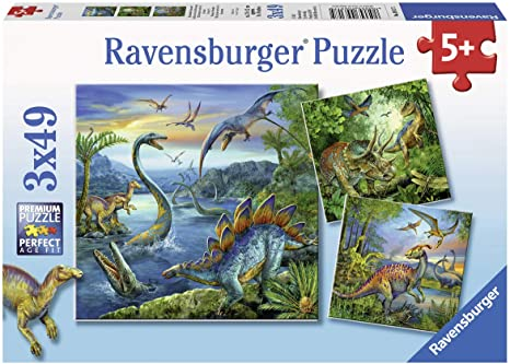Dinosaur Fascination Ravensburger Puzzle 3 x 49pc