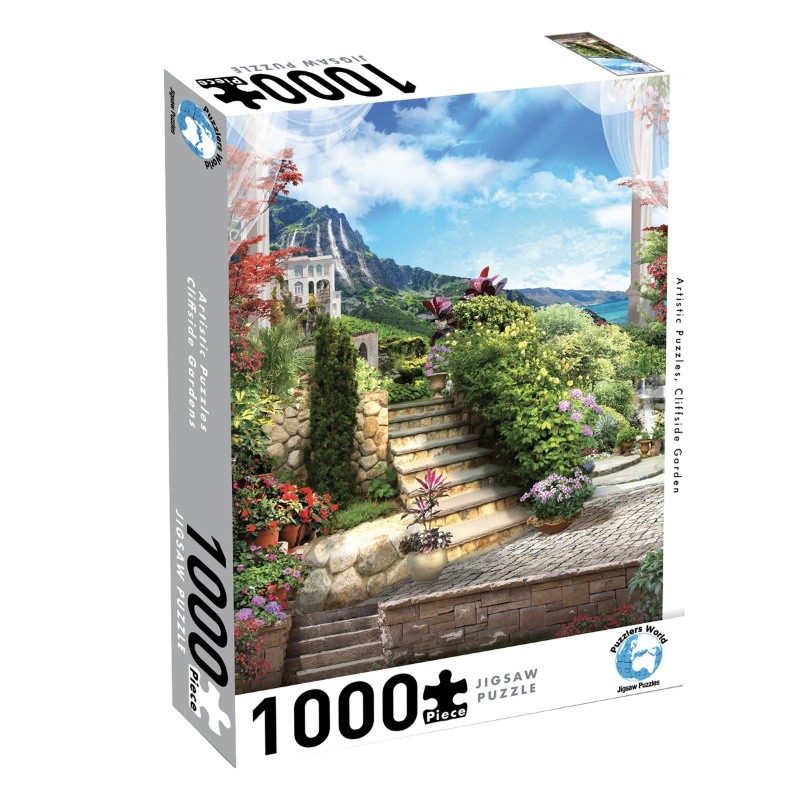 Puzzlers World CliffsideGarden 1000pc Jigsaw