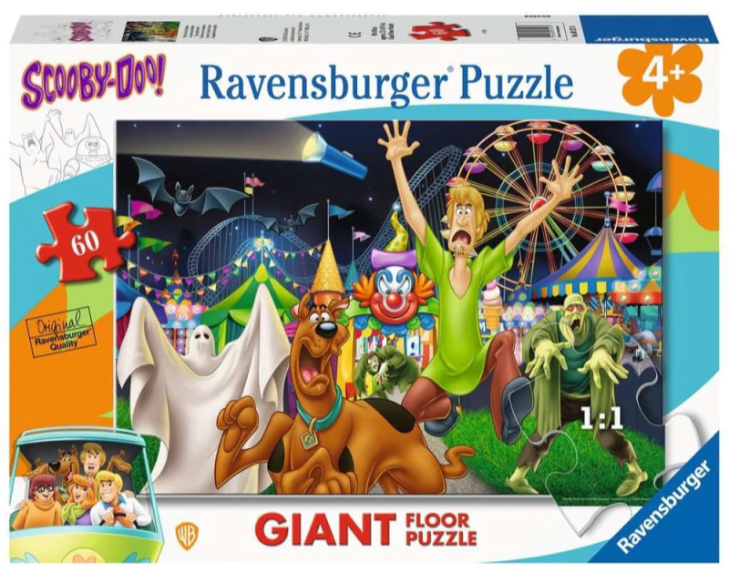 Scooby's Carnival Creeps Ravensburger Giant Floor Puzzle 60 pieces