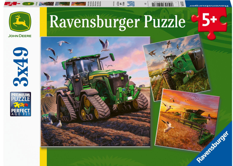 Seasons of John Deere Ravensburger puzzle 3 x 49pc