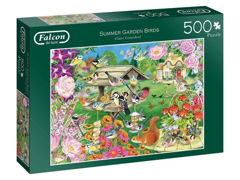 Summer Garden Birds - Falcon de luxe 500pc Puzzle