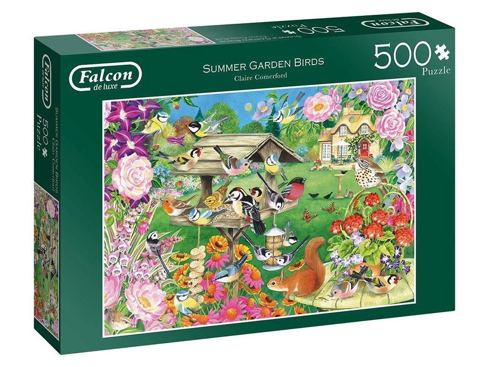 Summer Garden Birds - Falcon de luxe 500pc Puzzle