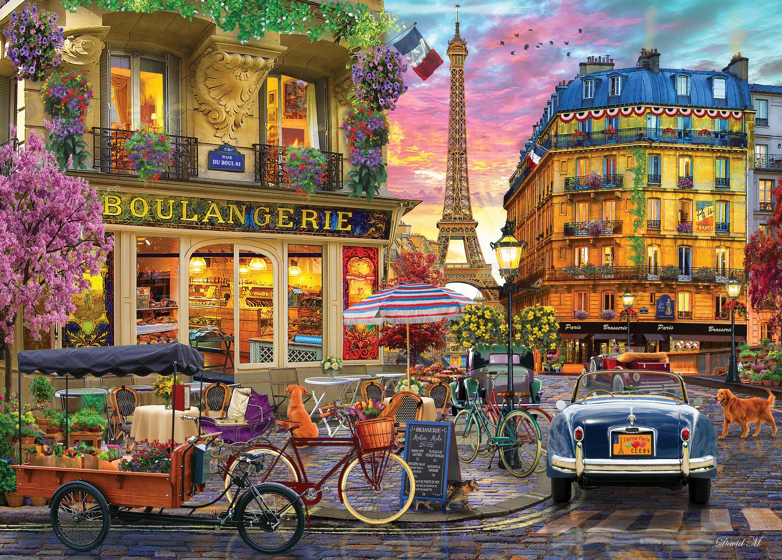 Travel Abroad 'Boulangerie Paris' Holdson 1000 piece puzzle