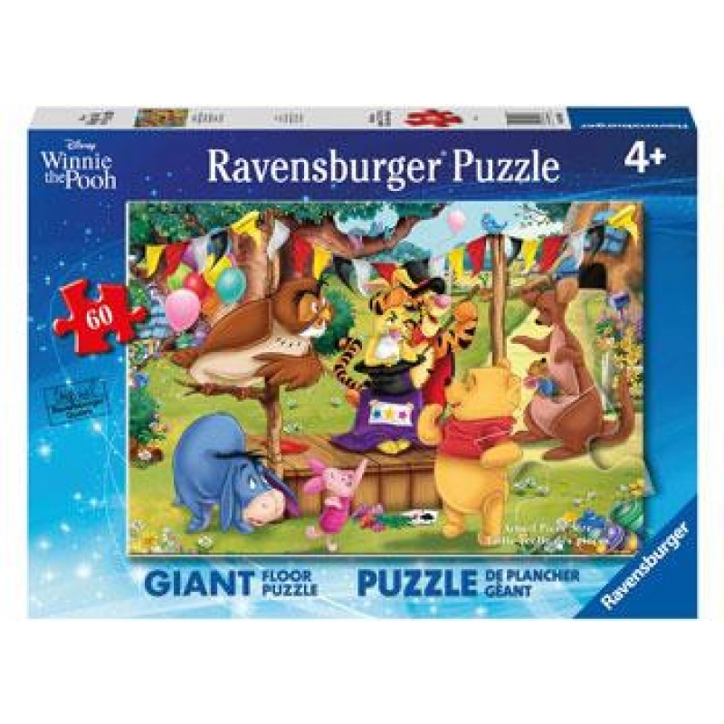 Winnie the Pooh - Magic Show Ravensburger Giant Floor Puzzle 60 pieces