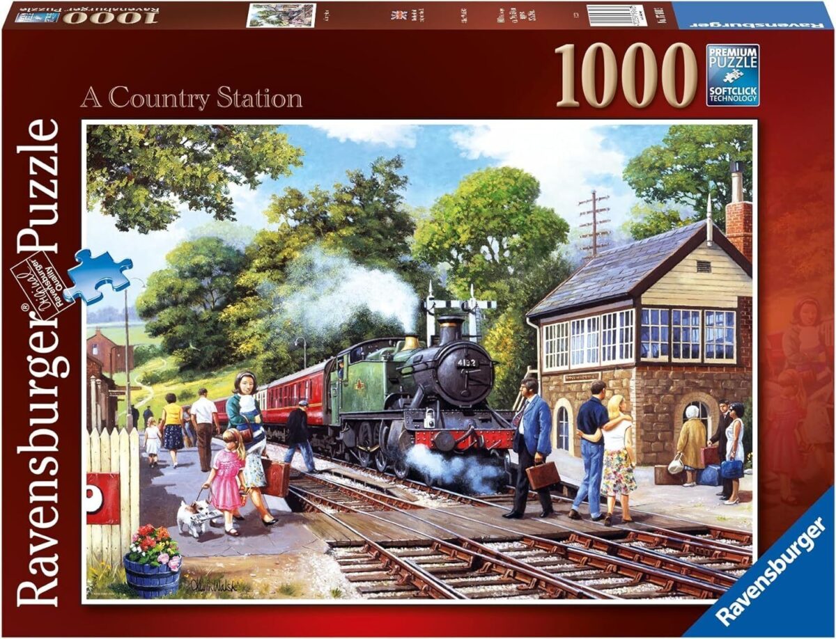 A Country Station Ravensburger 1000pc Jigsaw Puzzle