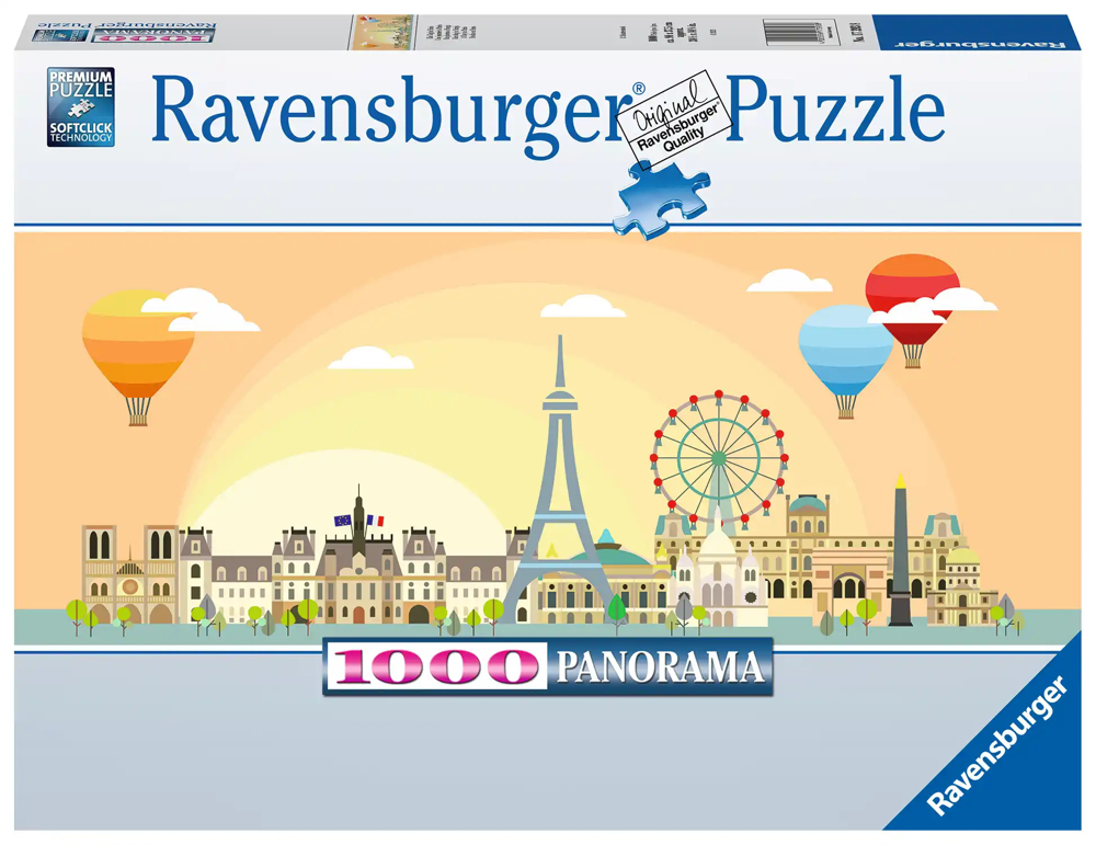 A Day in Paris - Ravensburger 1000pc Panorama Jigsaw