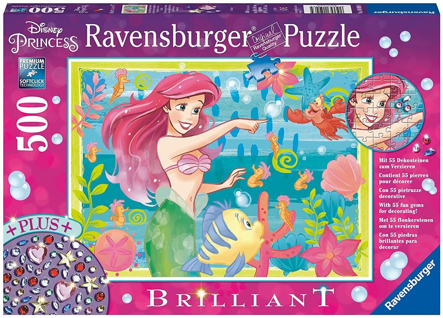 Ariel's Underwater Paradise 500pc Ravensburger Jigsaw
