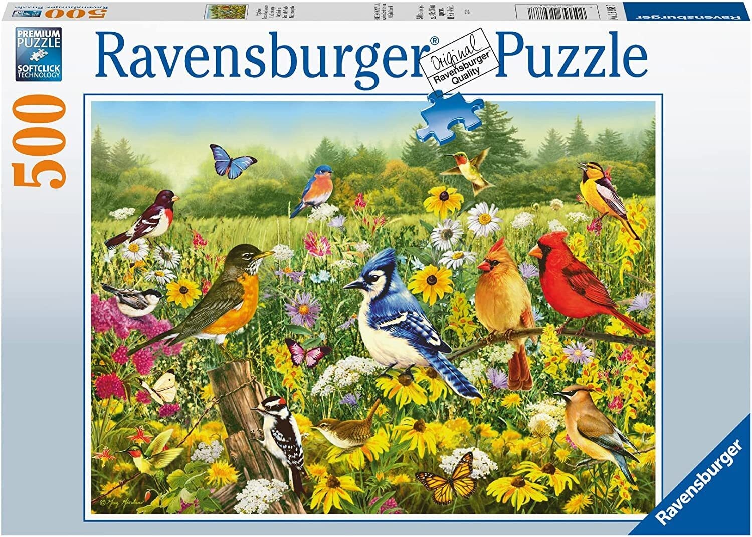 Birds in the Meadow 500pc Ravensburger Jigsaw