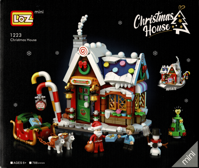 Christmas House LOZ Street Mini
