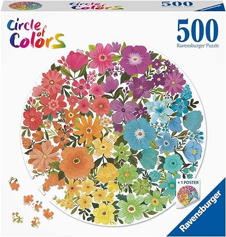 Circle of Colors Flowers - Ravensburger 500pc Jigsaw