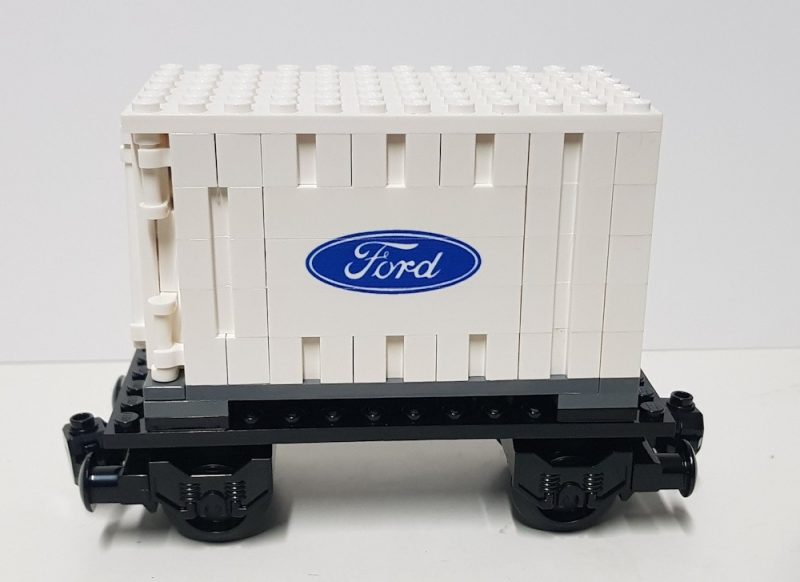 Container Train Carriage custom Model from genuine LEGO parts