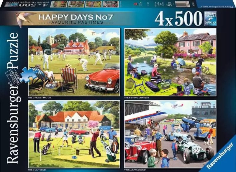 Favourite Pastimes - Ravensburger 4x500pc Jigsaw