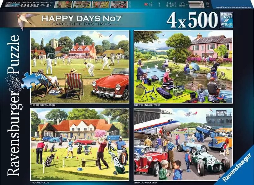 Favourite Pastimes - Ravensburger 4x500pc Jigsaw